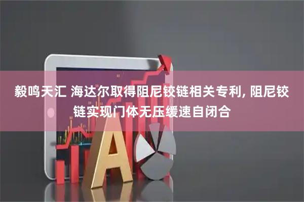 毅鸣天汇 海达尔取得阻尼铰链相关专利, 阻尼铰链实现门体无压缓速自闭合